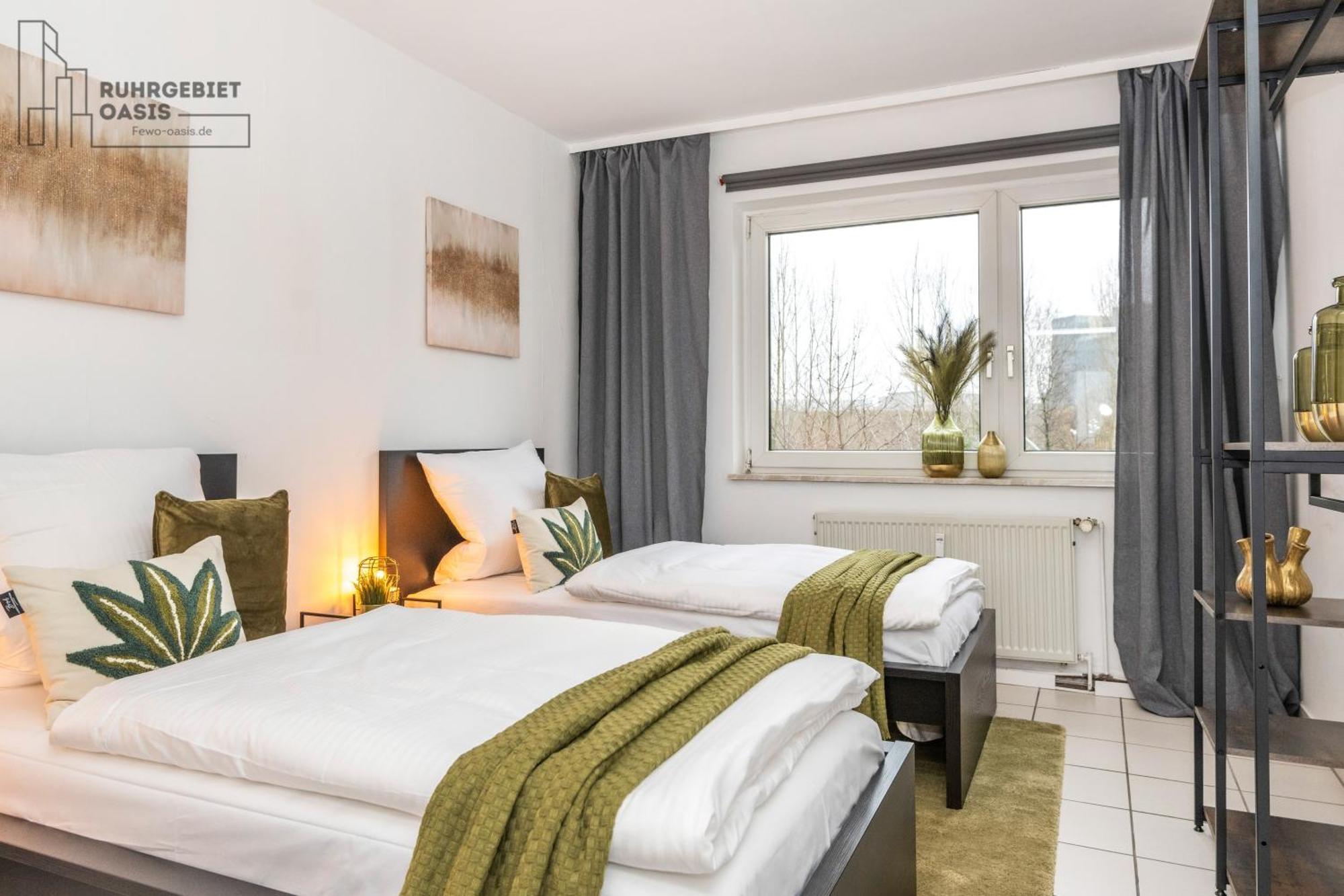 3-Zimmer-Wohnung Nahe Essen City, Bis 5 Personen, Smarttv, Wifi, Balkon Buitenkant foto